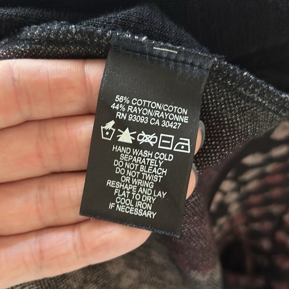 Nic+Zoe Patterned Lightweight Sweater Top Women's size PS - Picture 6 of 7